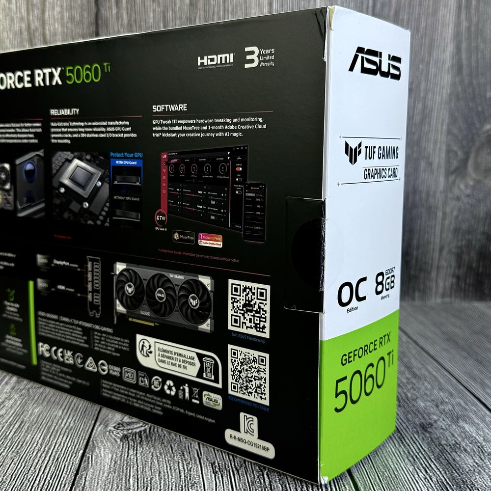 ASUS TUF Gaming RTX 5060 Ti OC 8 GB GDDR7