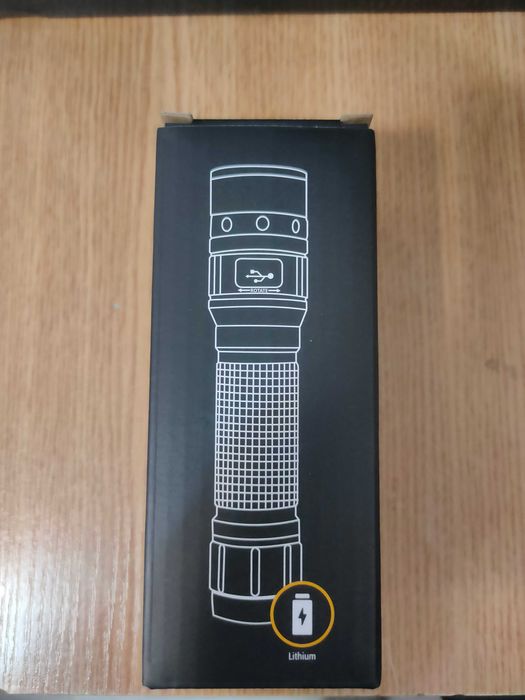 Ліхтарик Mil-Tec Operator MT1R Recharge 500 люменів - Black