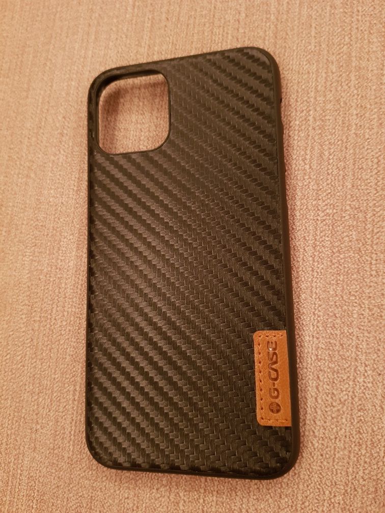 Карбоновая накладка G-Case Dark series для Apple iPhone 11 Pro (5.8")