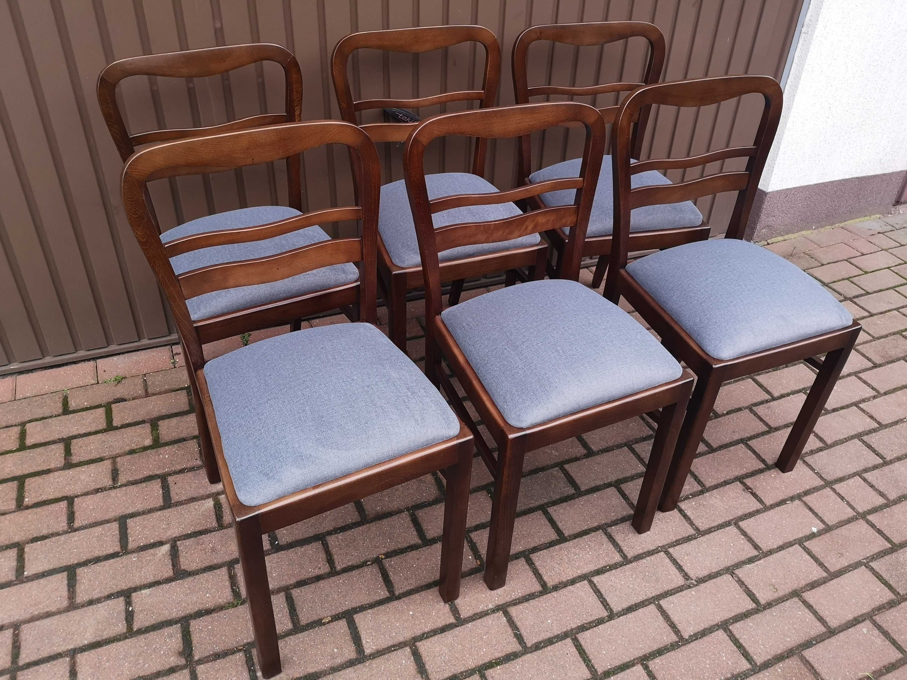 Krzesła ART-DECO Stare Antyk Komplet 6 Sztuk Po Renowacji Okazja.