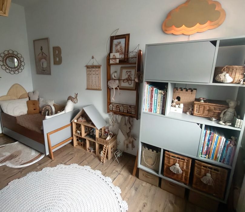 Bellamy Lotta komplet Łóżeczko tapczanik 140x70 o regał