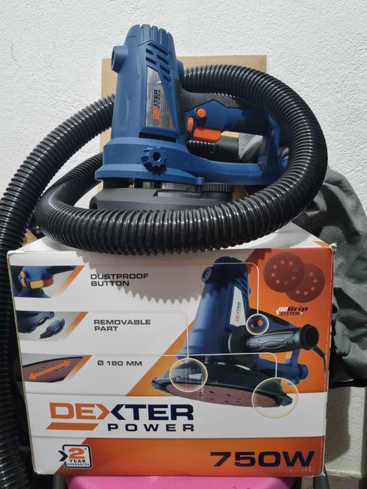 Lixadora DEXTER 750W - Praticamente nova (Só usada 1 vez)