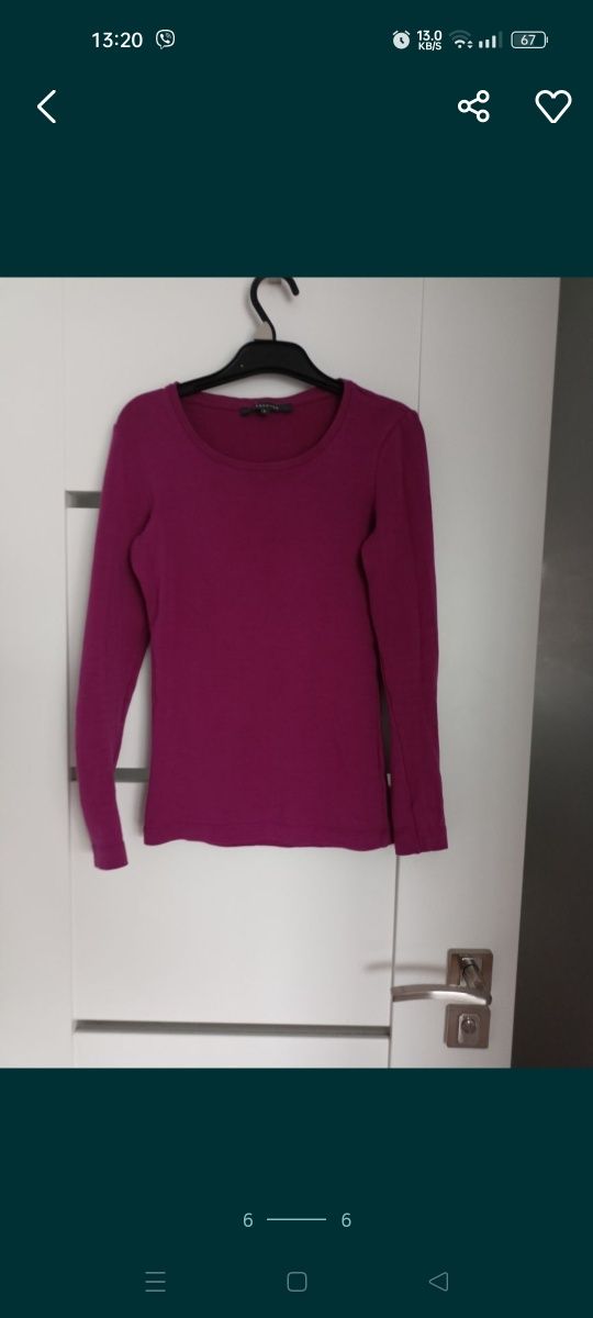 Bluzka t-shirt z długim rękawem Reserved basic