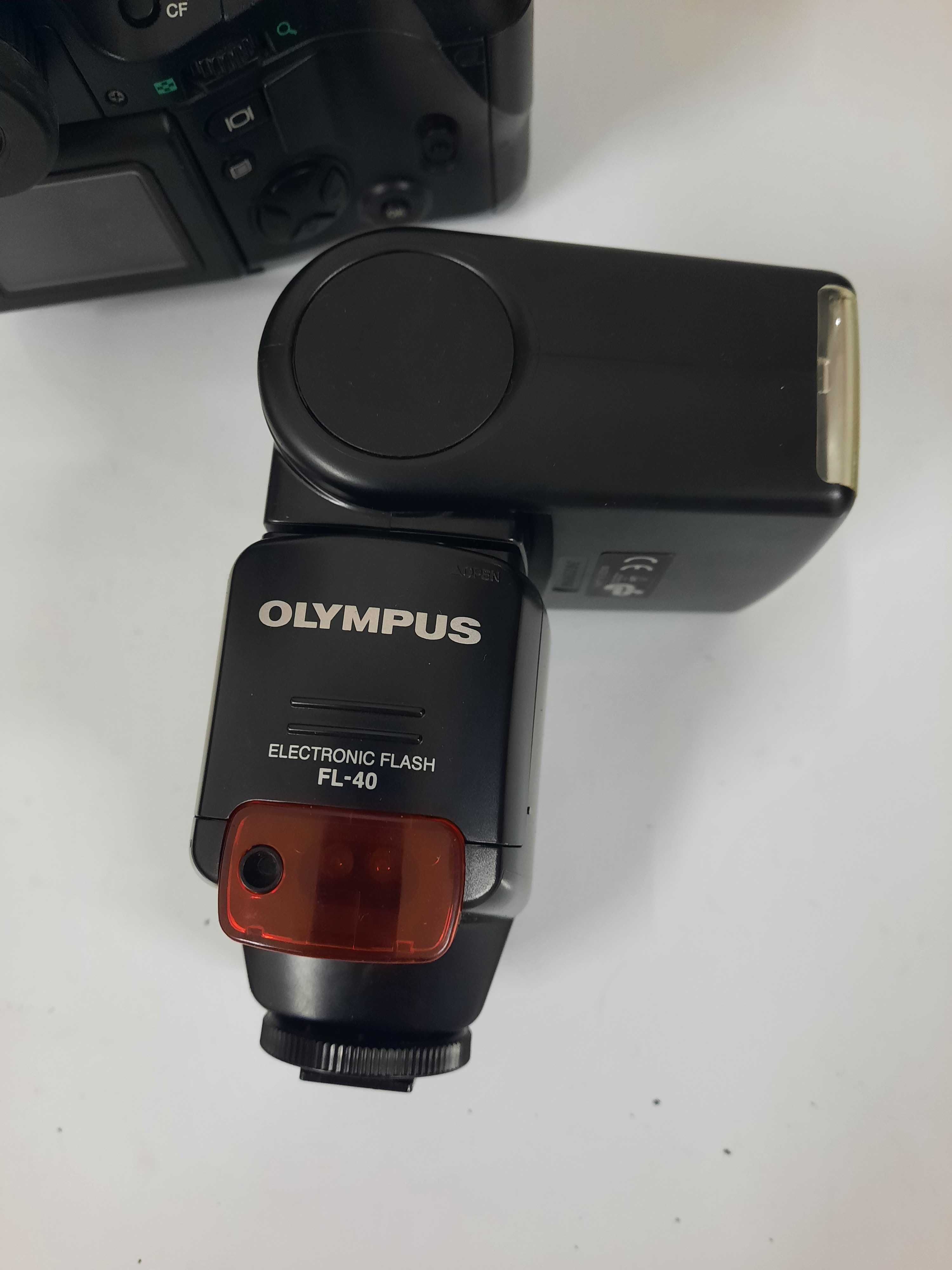 Camara fotográfica digital e flash Olympus