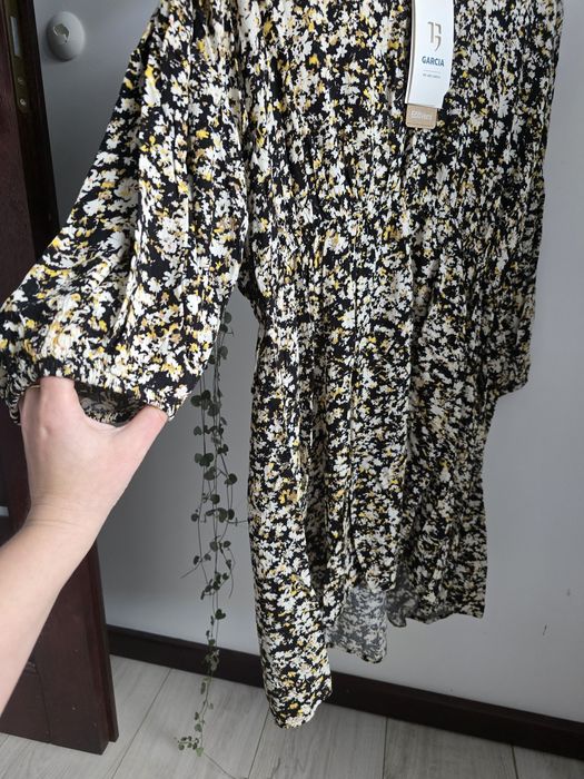 Nowa Sukienka Garcia XL 14 XXL 16 wiskoza wiosenna Sukienka z rękawem