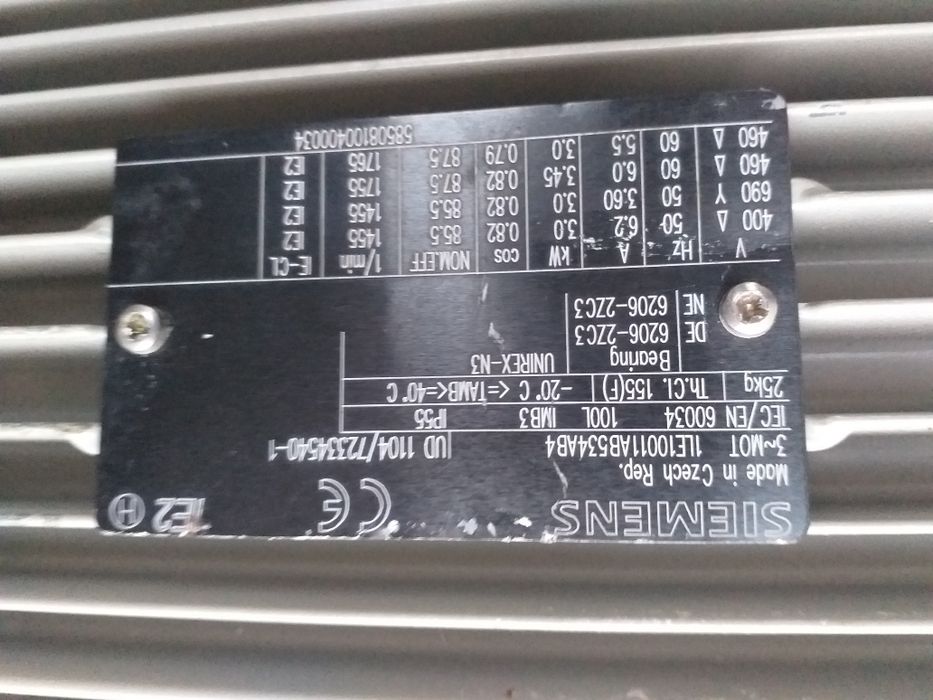 Єлетродвигун  Siemens 3,5kw