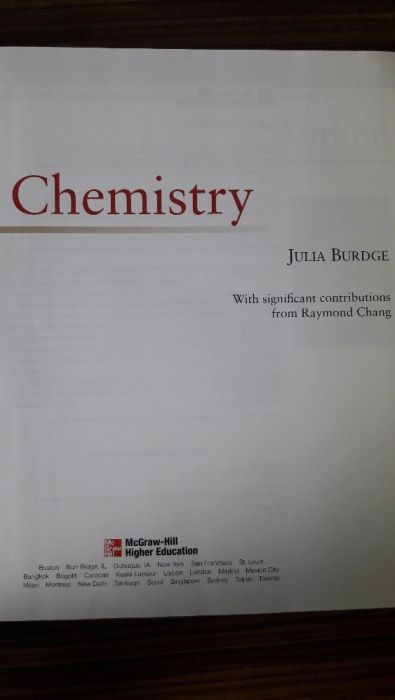 Хімія - Chemistry [Hardcover] Julia Burdge (Author)