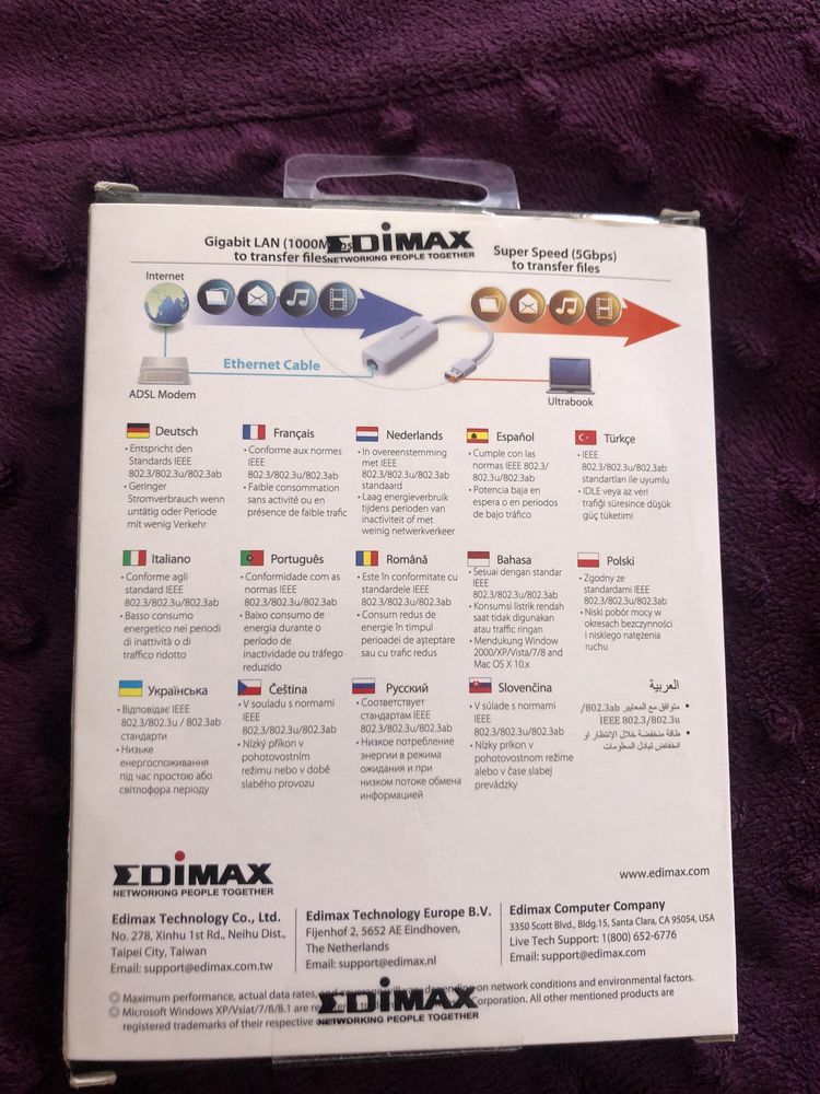 Edimax adapter Gigabit