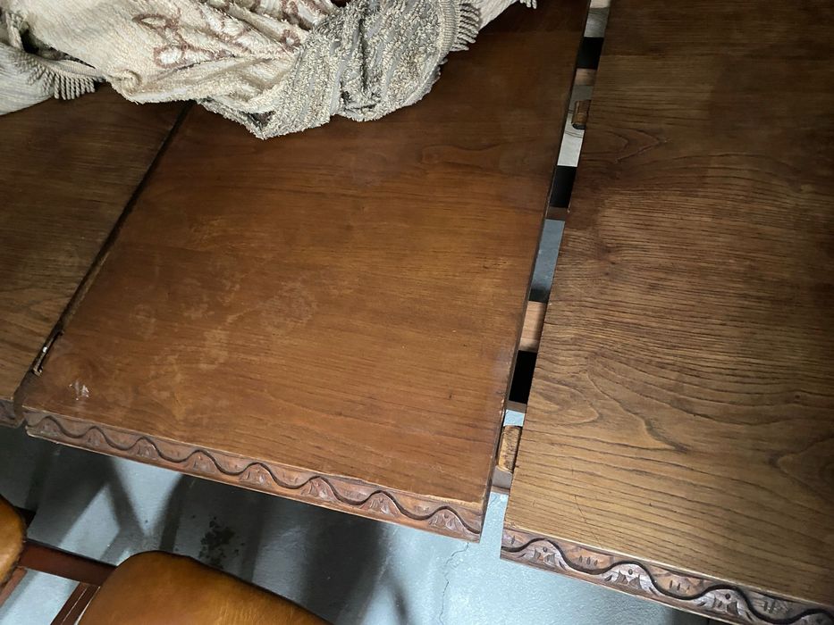 Conjunto mesa em carvalho