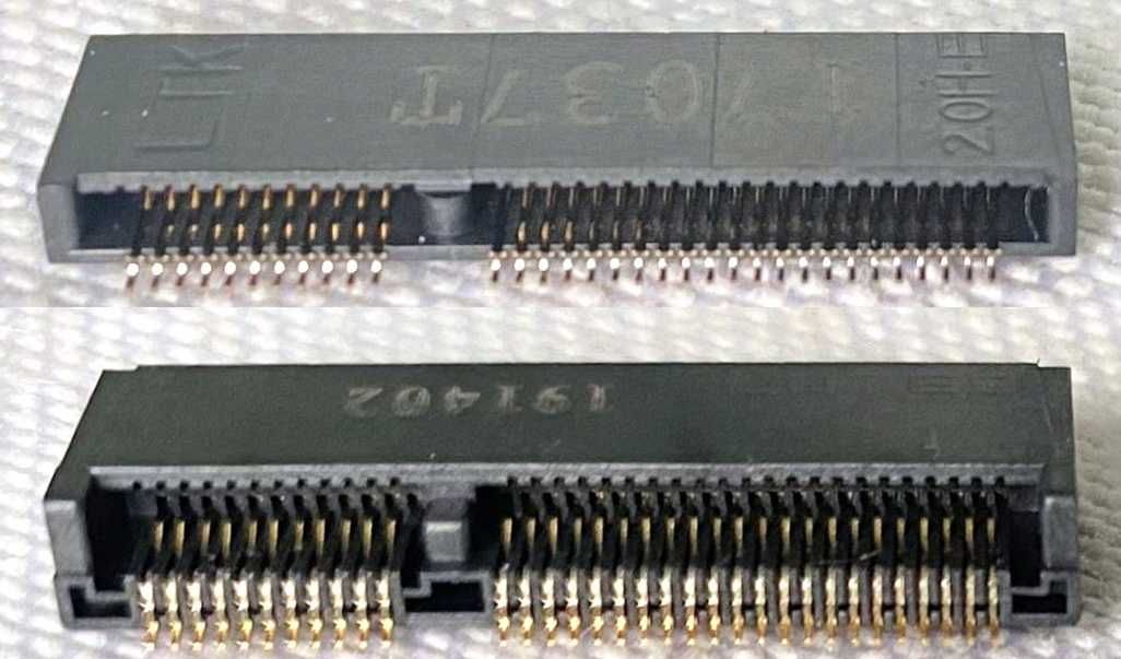Монтажный Разъем M.2 NGFF 67 pin E-Key 11+12 для SSD карт M2 Коннектор