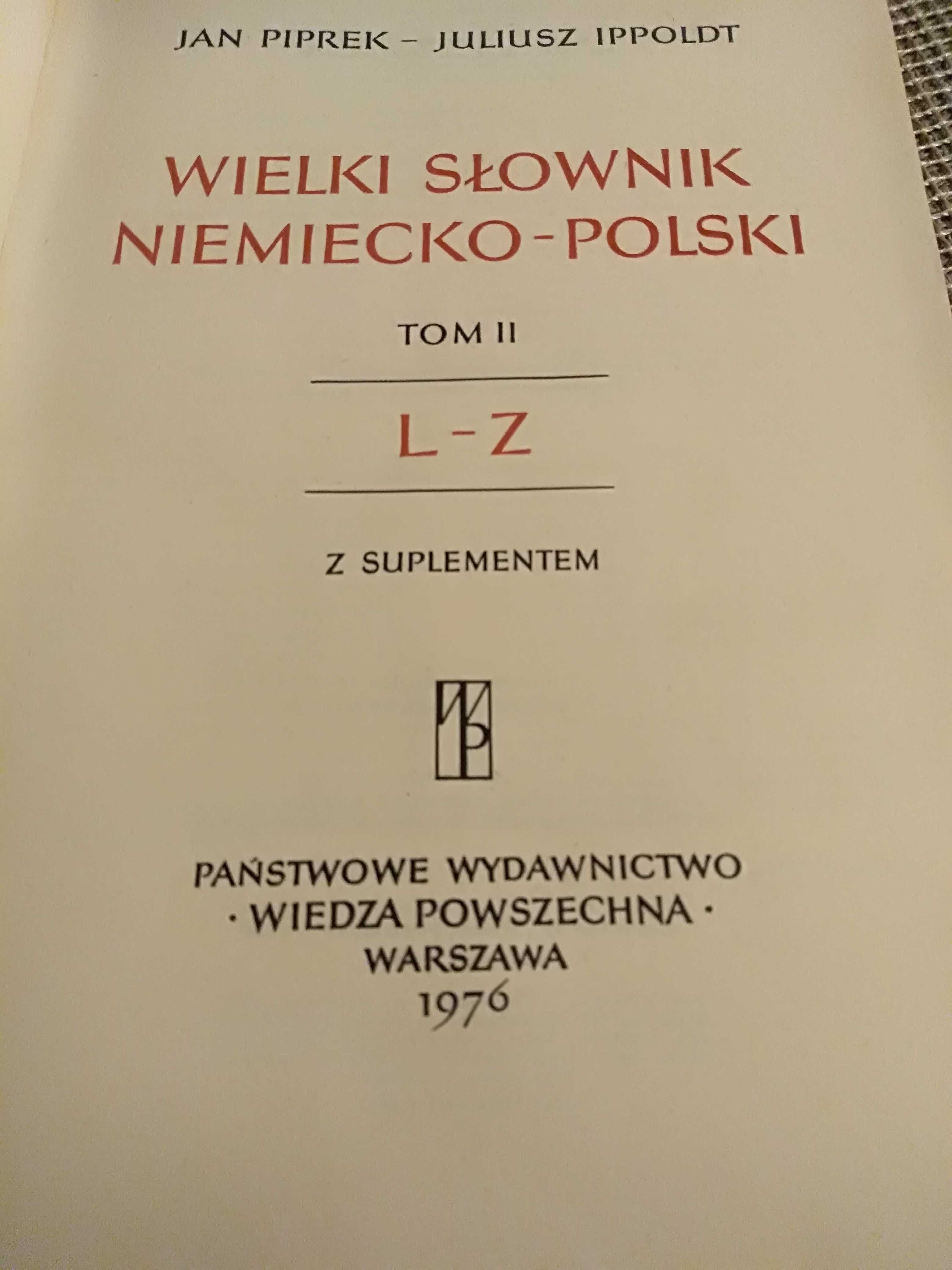 komplet słowników polsko-niemieckich, niemiecko-polskich