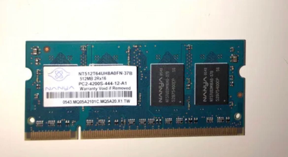 Memória SoDimm DDR2 512Mb