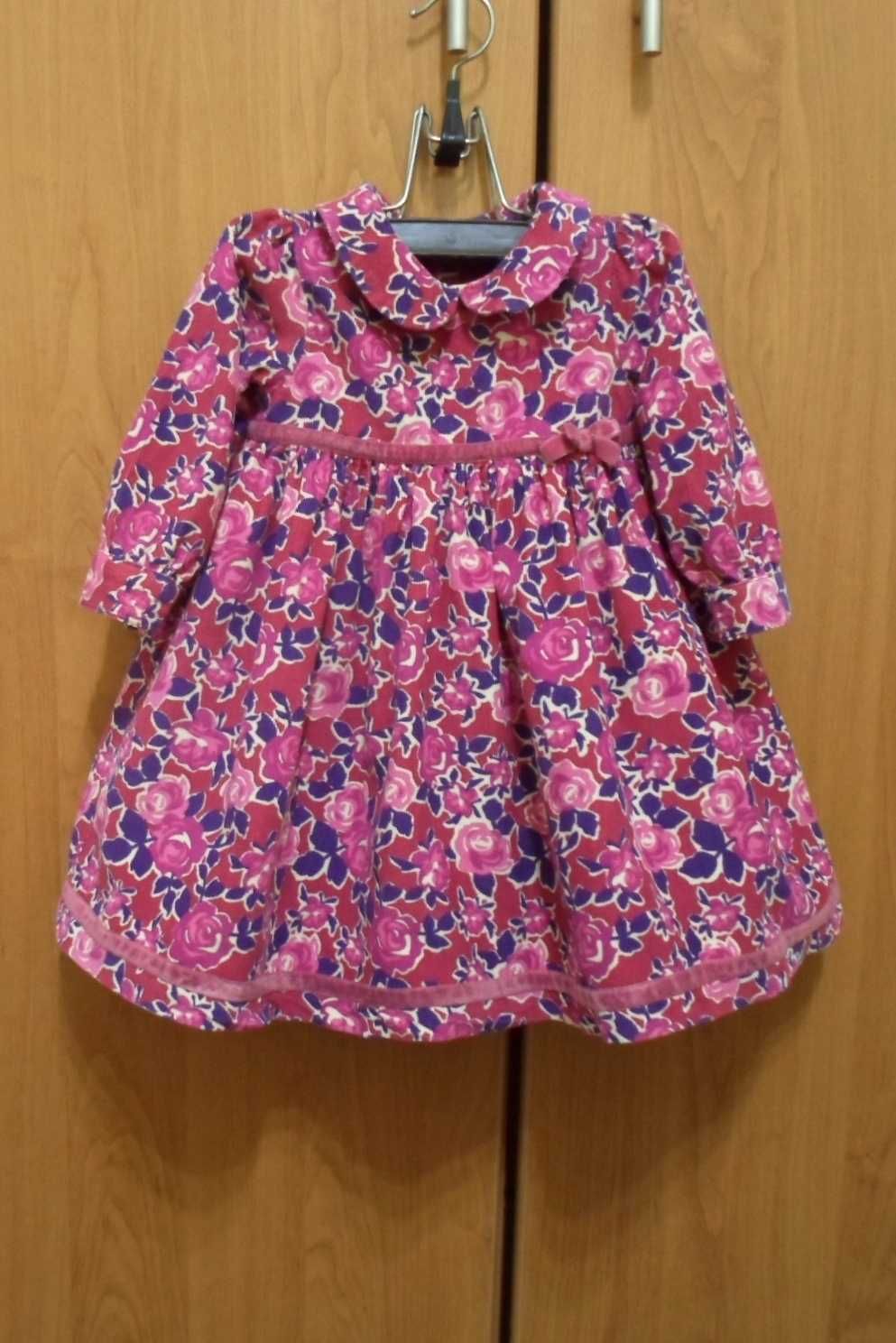 Дитячий флісовий сарафан Baby cool 18 м і плаття Jojo Maman 6-12 м