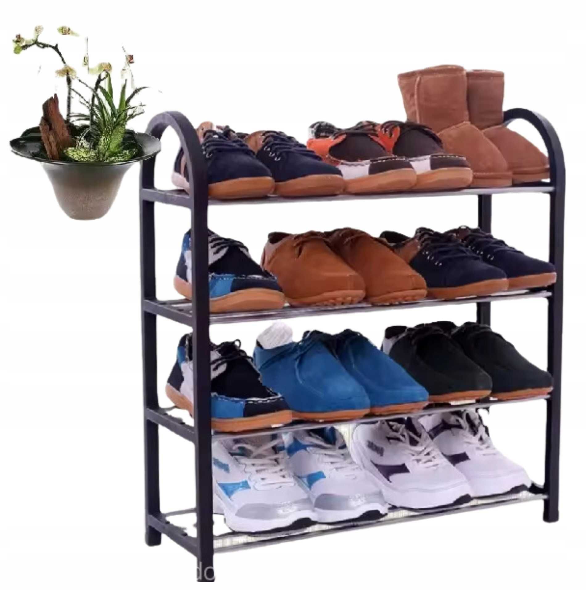 Półka na buty stojak regał szafka 4 poziomy mocna organizer na buty