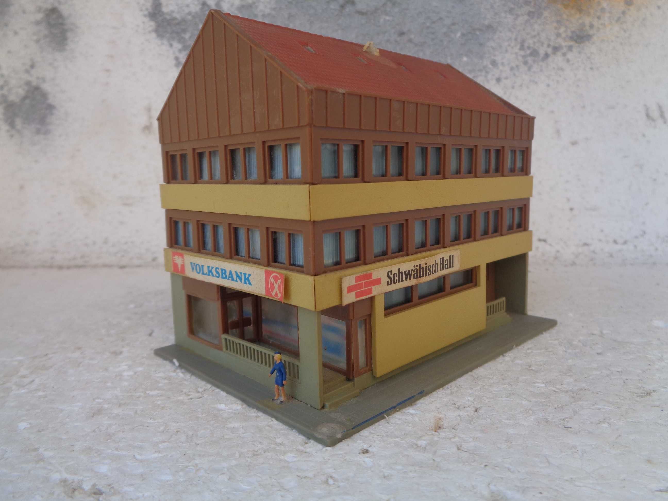 1:160 KIBRI Edificio de banco pista comboio