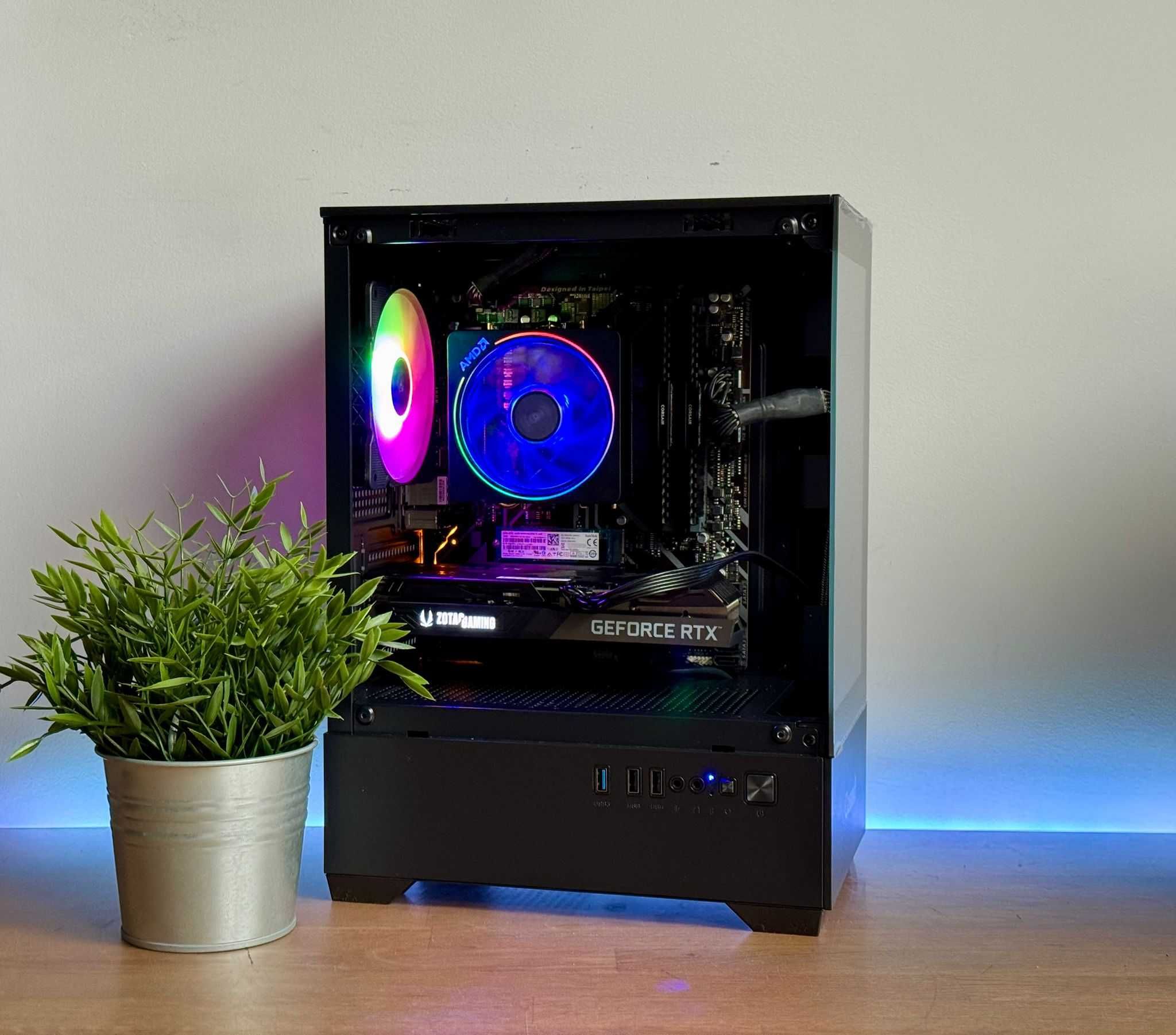 Komputer Gamingowy R5 5500 | RTX 3060 Ti | 32GB RAM | SSD NVMe | ARGB