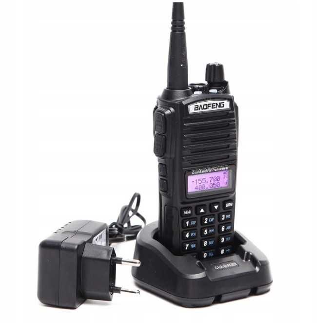 Radiotelefon Baofeng UV-82 HTQ 5W Skaner Rozblokowany Policja Straż