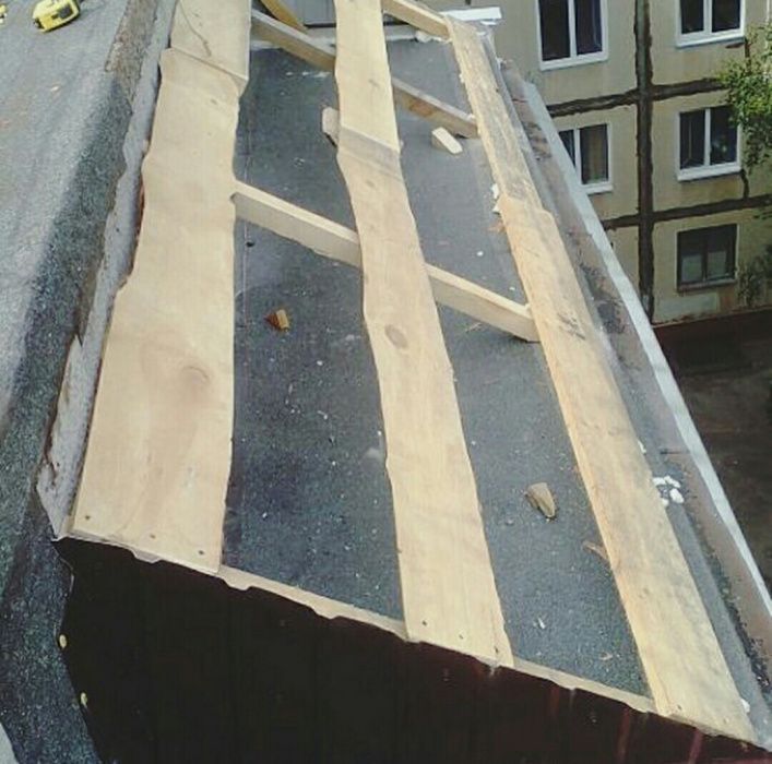 Кровля балконов, ремонт крыш
