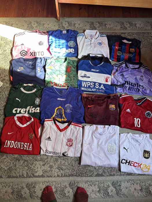 Sportowe koszulki piłkarskie football tshirts nike adidas puma kappa