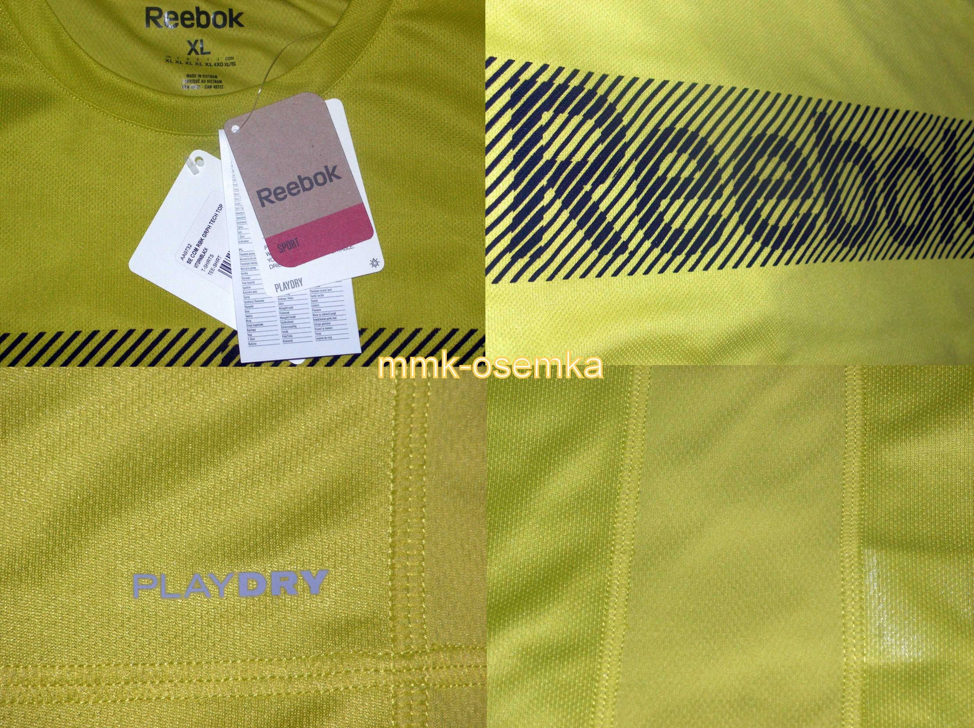 Reebok Play Dry T-shirt techniczna koszulka treningowa S - Wyprzedaż