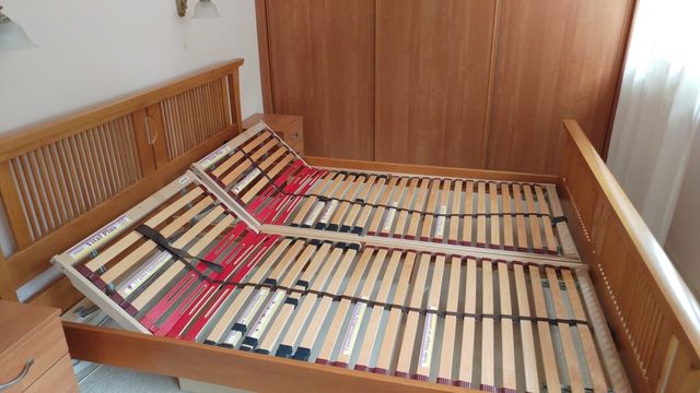 Łóżko drewniane dwuosobowe 180x200