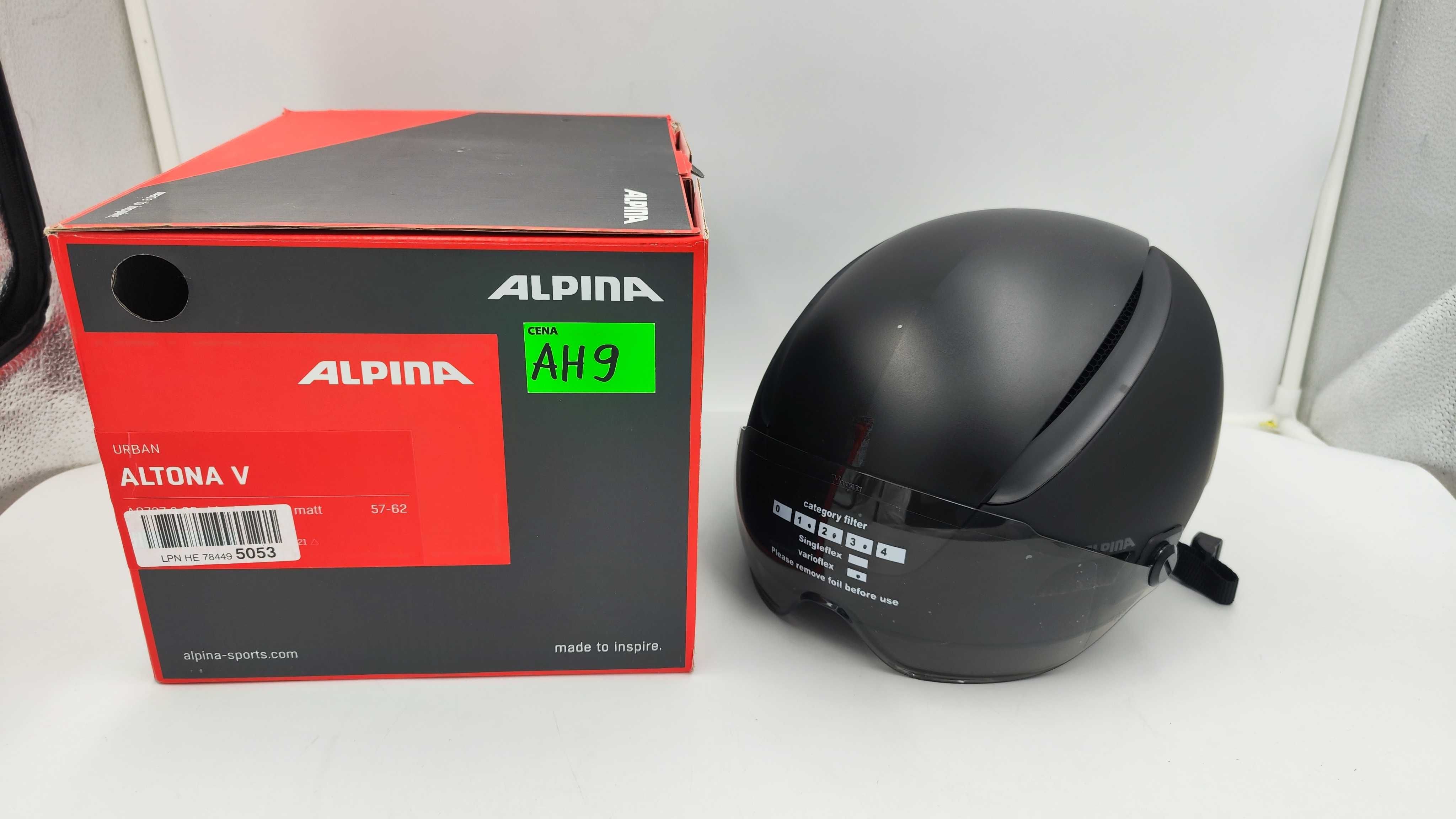 Kask Rowerowy Z Przyłbicą Alpina Altona V r. L 57-62cm (AH9)