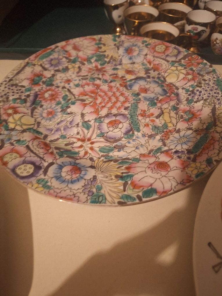 Conjunto de 5 pratos decorativos