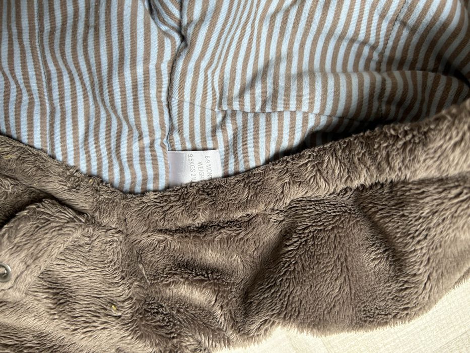 Ciepły miś kombinezon dla niemowlaka 6-9 mce