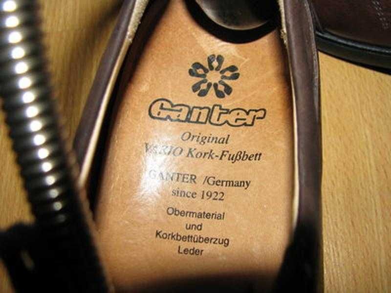 Ganter кросівки шкіряні туфлі 39 р  Німеччина анатомічна устілка