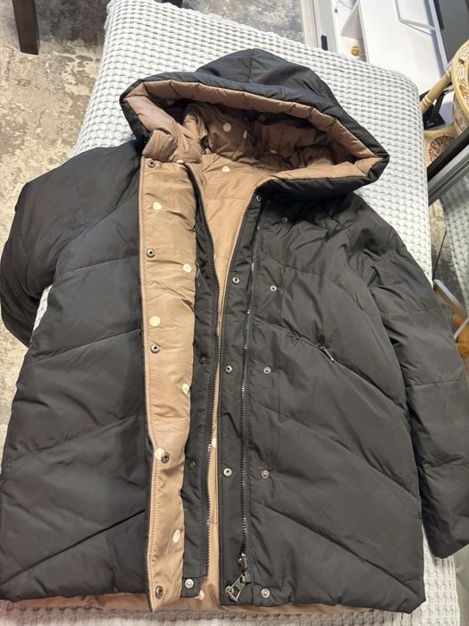 Пуховик жіночий двосторонній | Зимова куртка