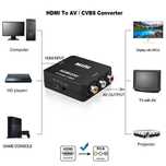 Adaptador Conversor HD para RCA AV/CVSB L/R Vídeo