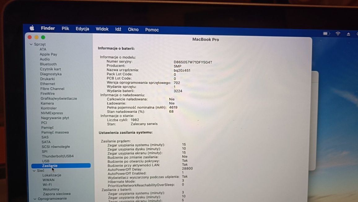 Laptop MacBook Pro A1502 ładny stan