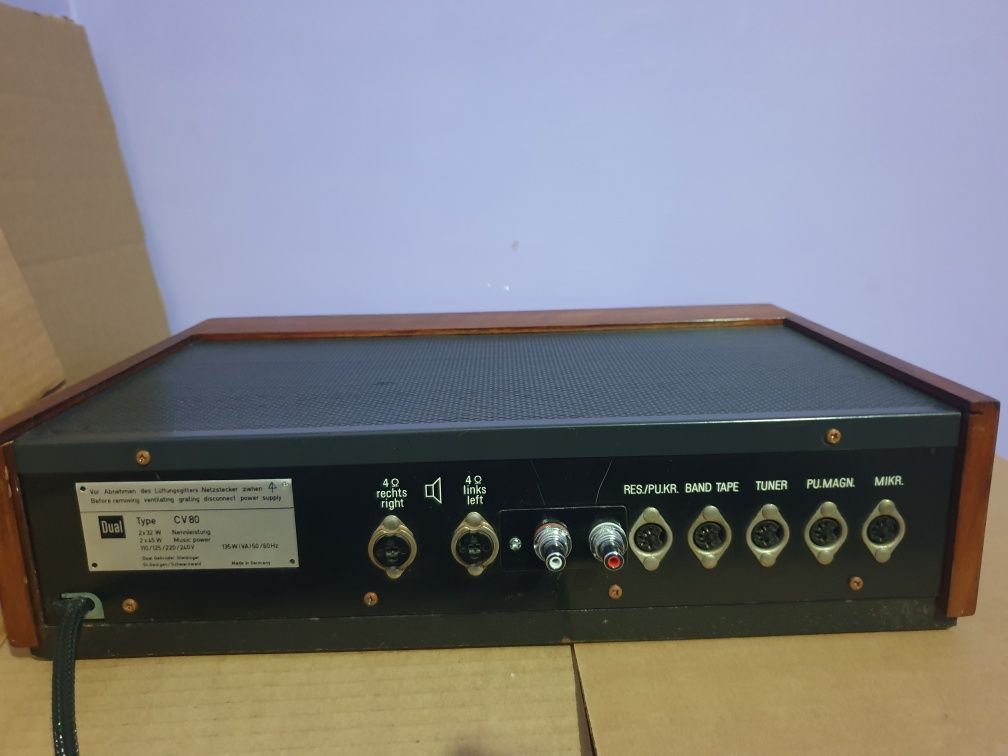 Усилитель Dual CV 80 (Germany 1969-1971) звук!!!