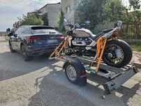 Przyczepa motocyklowa - wynajem, Transport Motocykli, Skuterów, Quadów
