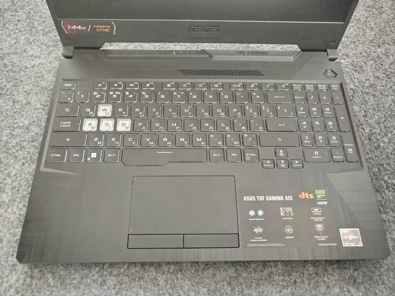 Продам ноутбук Asus TUF Gaming A15 FA506N работает но без изображения(