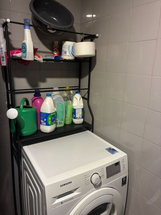 Prateleira metálica para máquina de lavar roupa