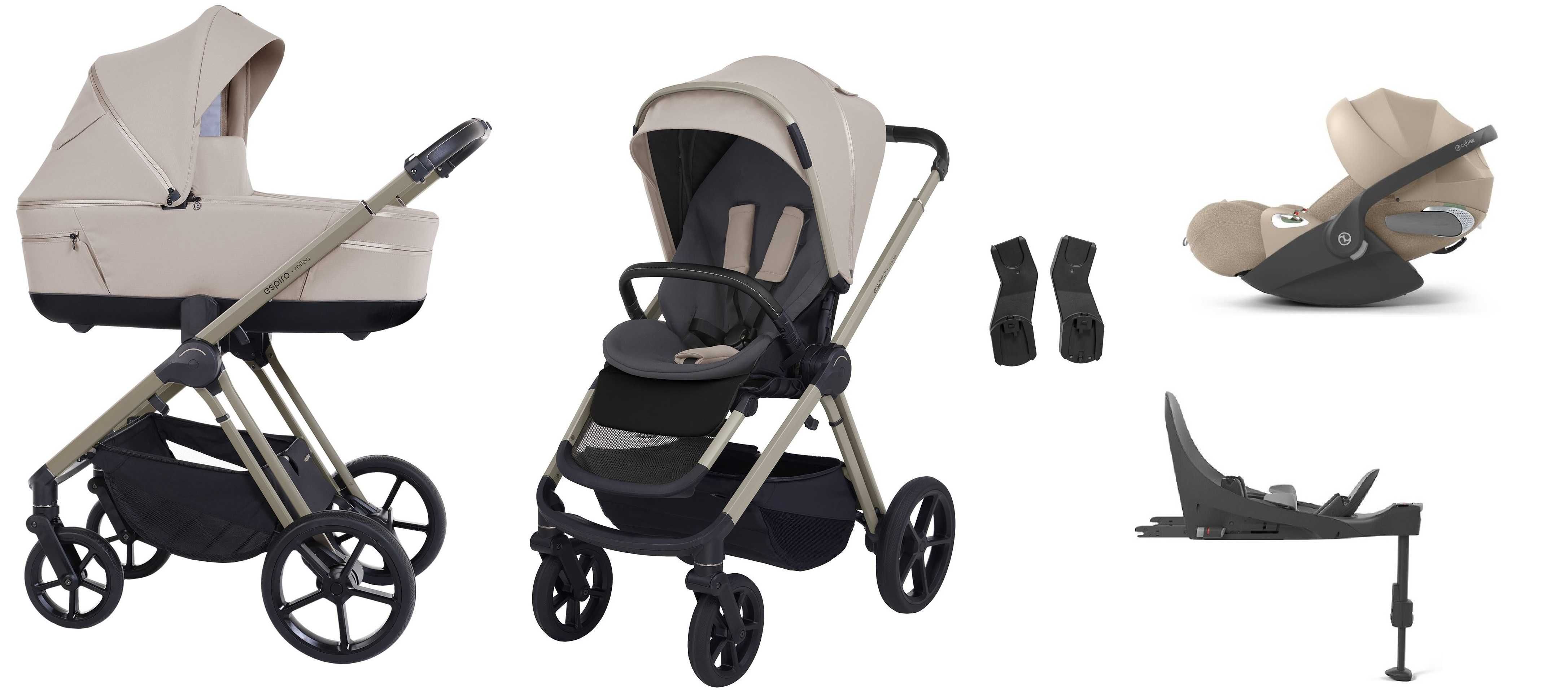 4w1 Espiro Miloo 2025 + Cybex Cloud T + Baza T