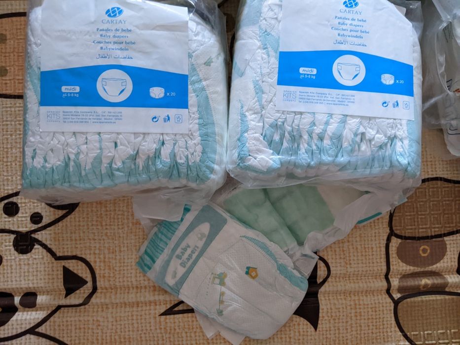 Памперси 2, 3 pampers, Gugu,fralda