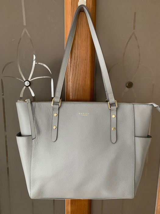 Сумка - тоут жіноча шкіряна Radley London сіра