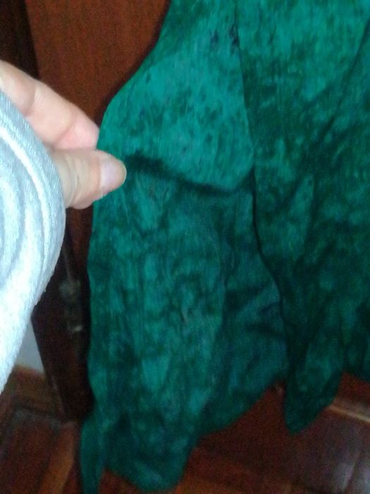 Vestido de verão comprido verde esmeralda