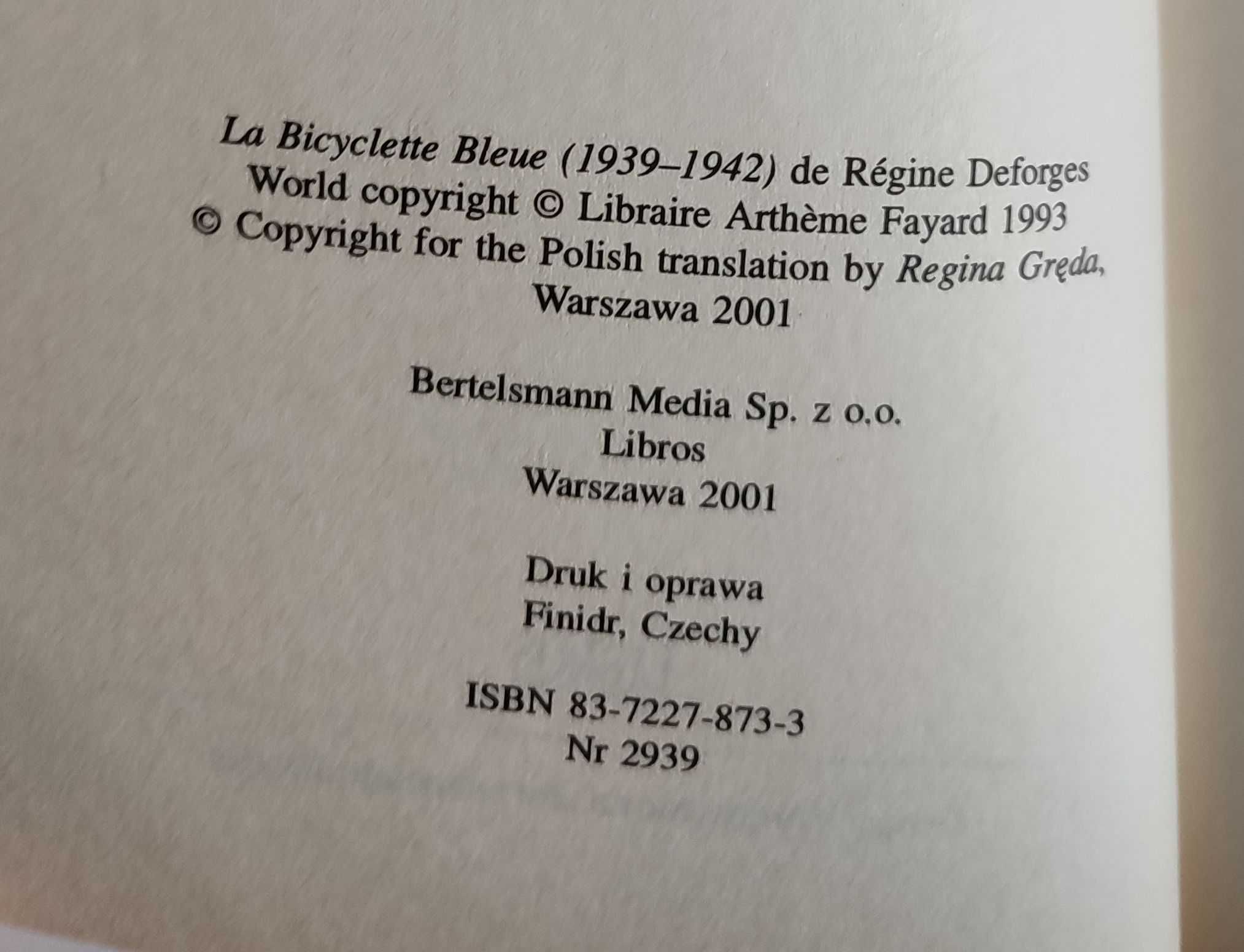 Regine Deforges - Niebieski Rower - Komplet 3 tomów Tomy 1-3 - Libros