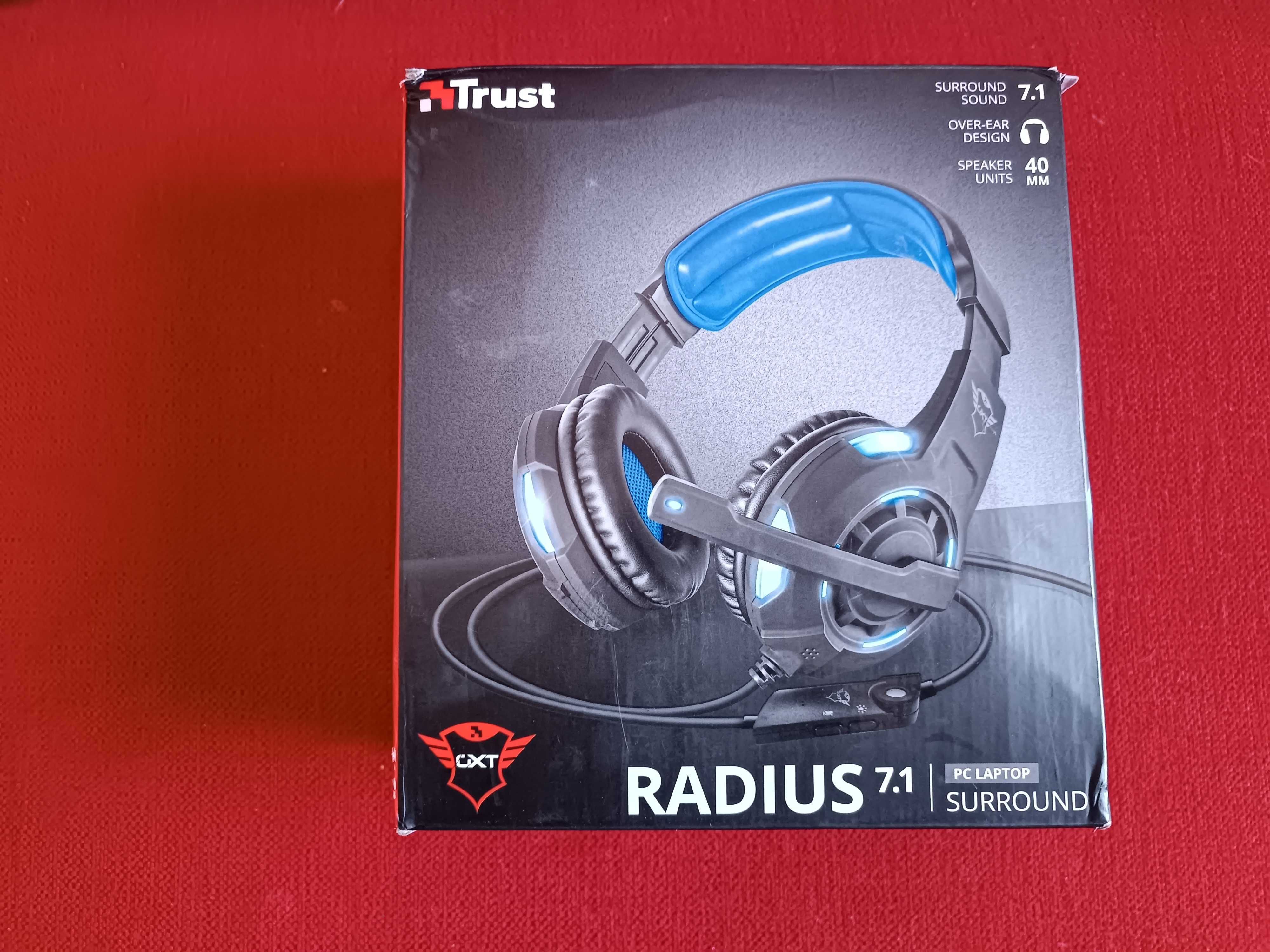 Sluchawki gamingowe Trust Radius 7.1 GXT350 Surround 7.1