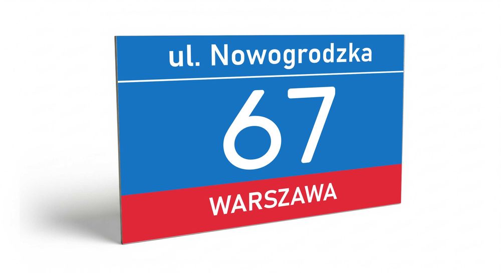 Tabliczka adresowa Numer na Dom Nierdzewna Wysoka Jakość