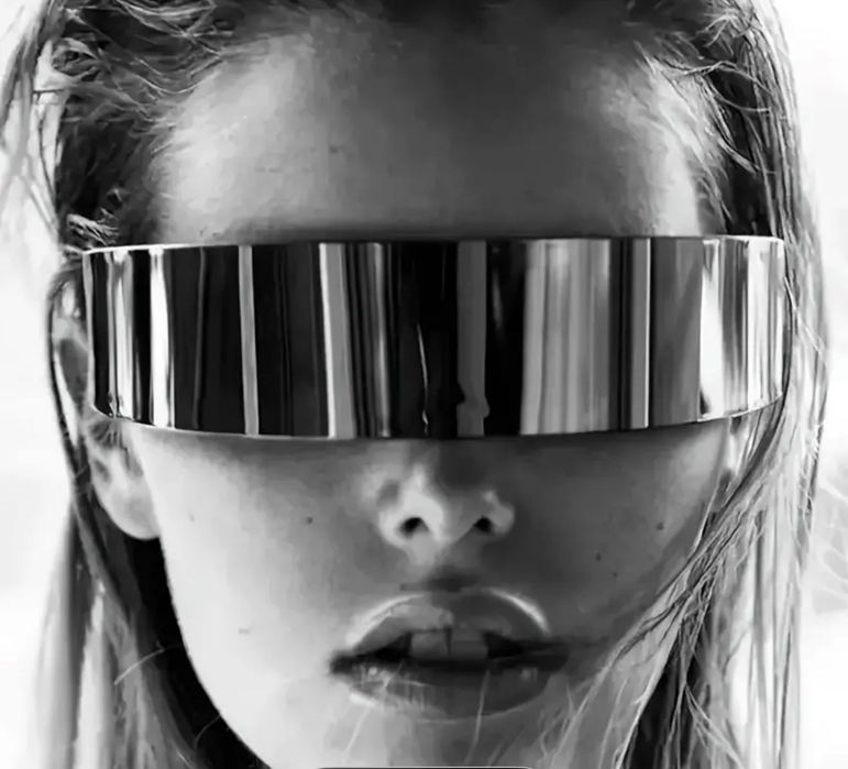 Okulary w stylu cyberpunk na imprezę