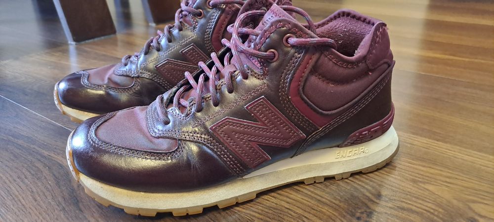 Sprzedam buty damskie zimowe new balance 574 bordowe rozmiar 41