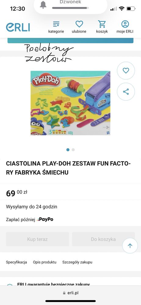 Play Doh duży zestaw