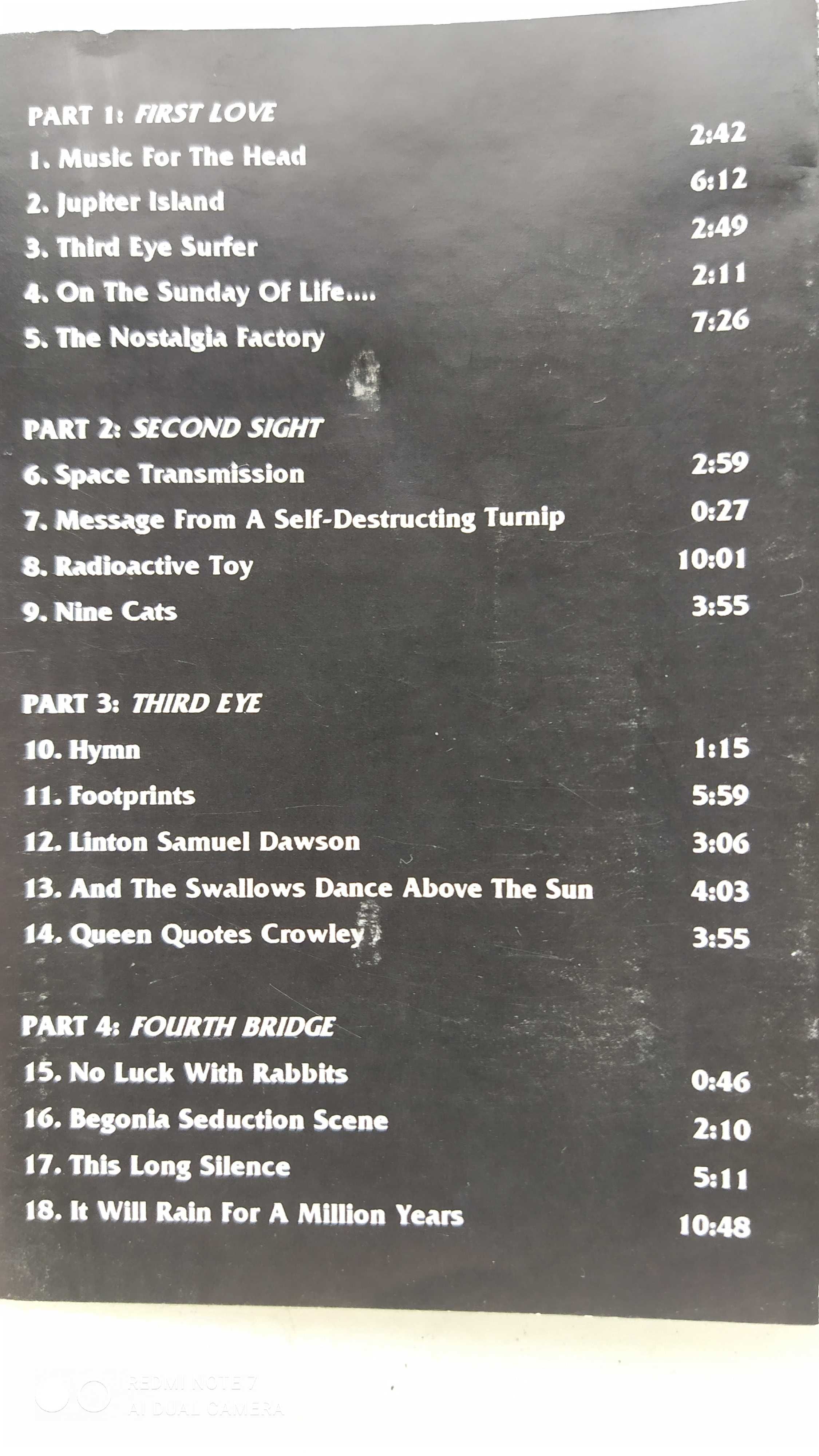 Porcupine Tree On The Sunday Of Life kaseta 	Prog Rock Music PRM 037