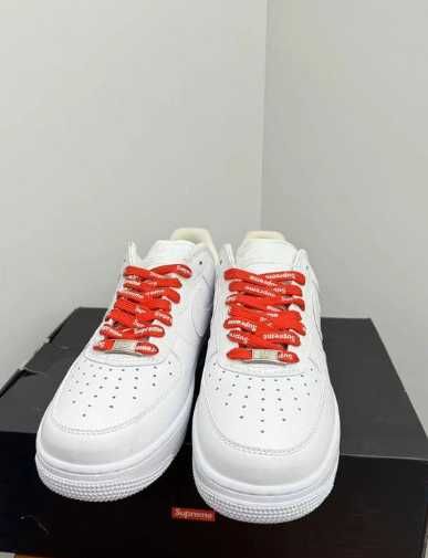 Buty-Trampk-Nike Air Force 1 Low Supreme White R.40.5