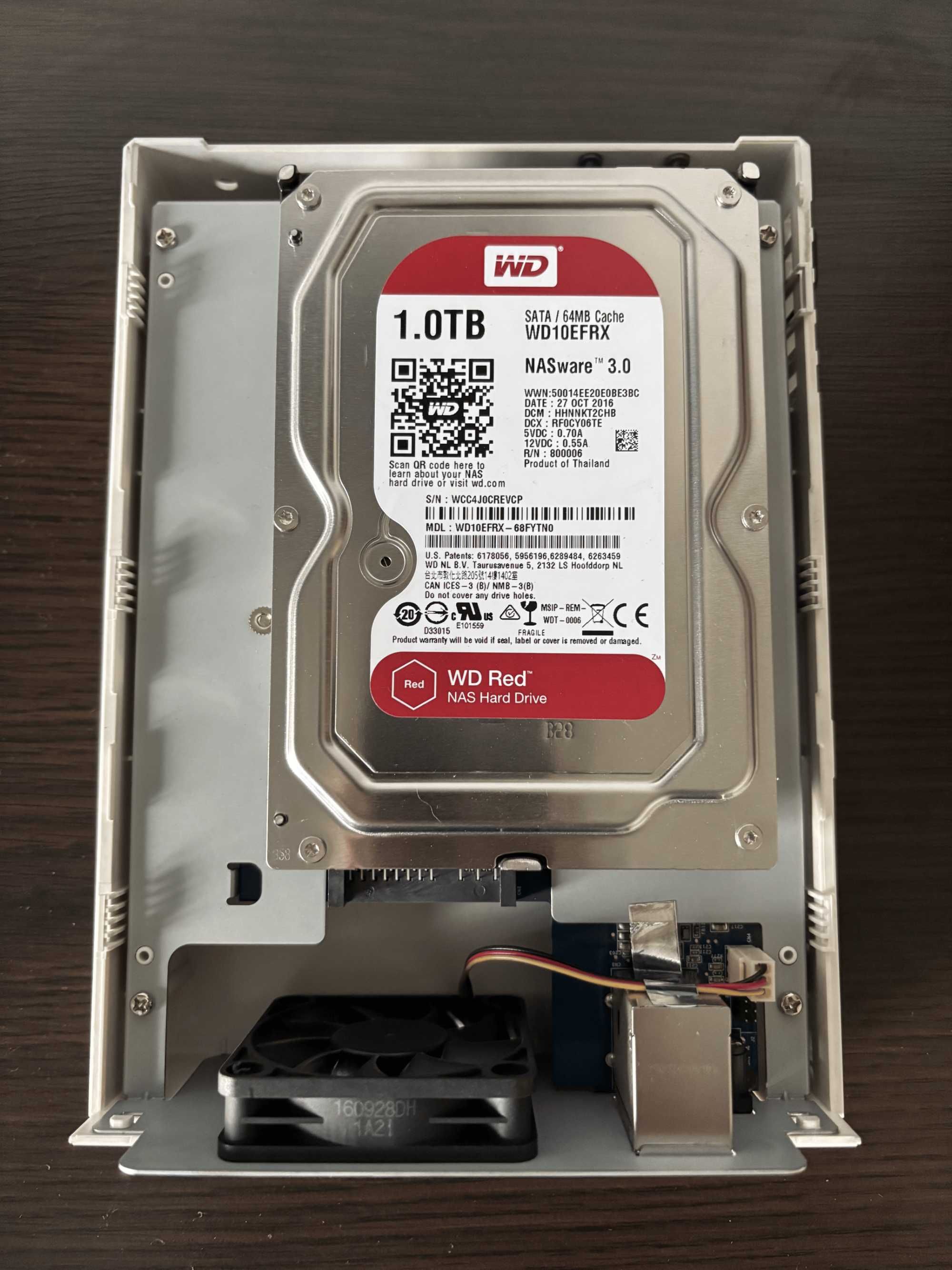 Serwer NAS: Synology DS115j + Dysk HDD 1TB WD Red
