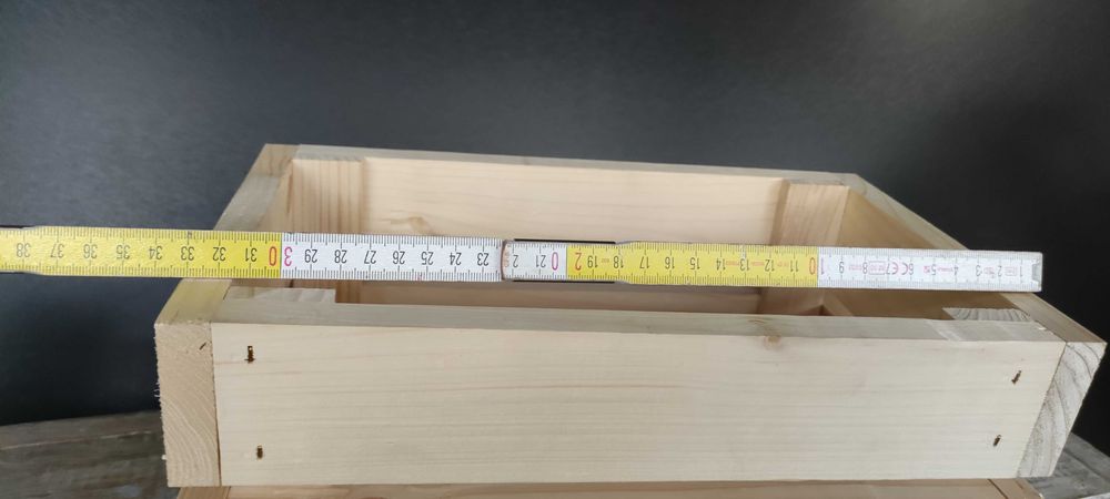 skrzynka drewniana ozdobna dekoracyjna 33x20x15